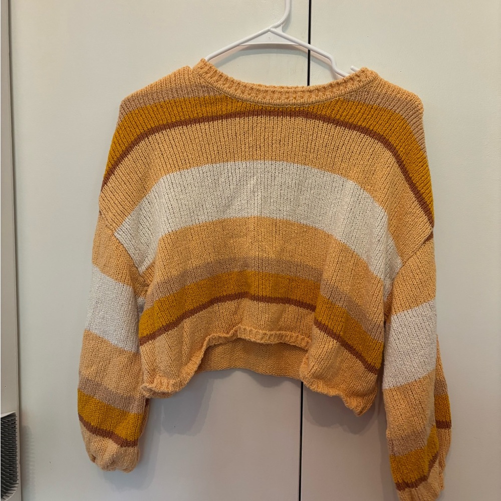 Billabong orange Striped Women's Sweater